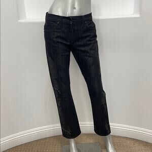 Gianfranco Ferre Women’s Straight Leg Denim Jeans In Black Size 26